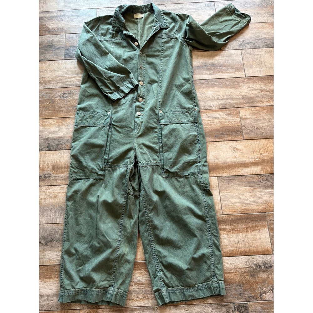 We The Free Margarita Jumpsuit Size S GREEN EVERGLADES - Picture 6 of 10